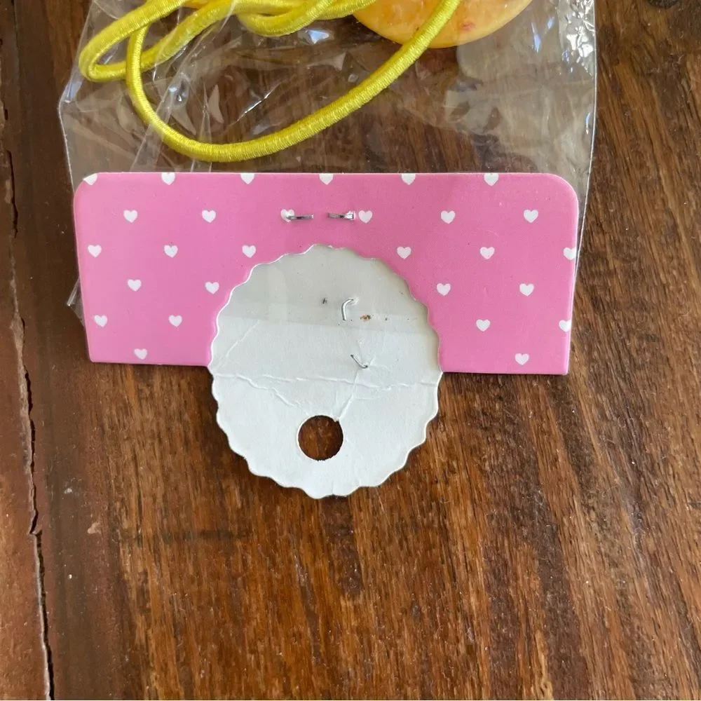 Girls Sunglasses Emoji Hair Ties with Yellow Bands New